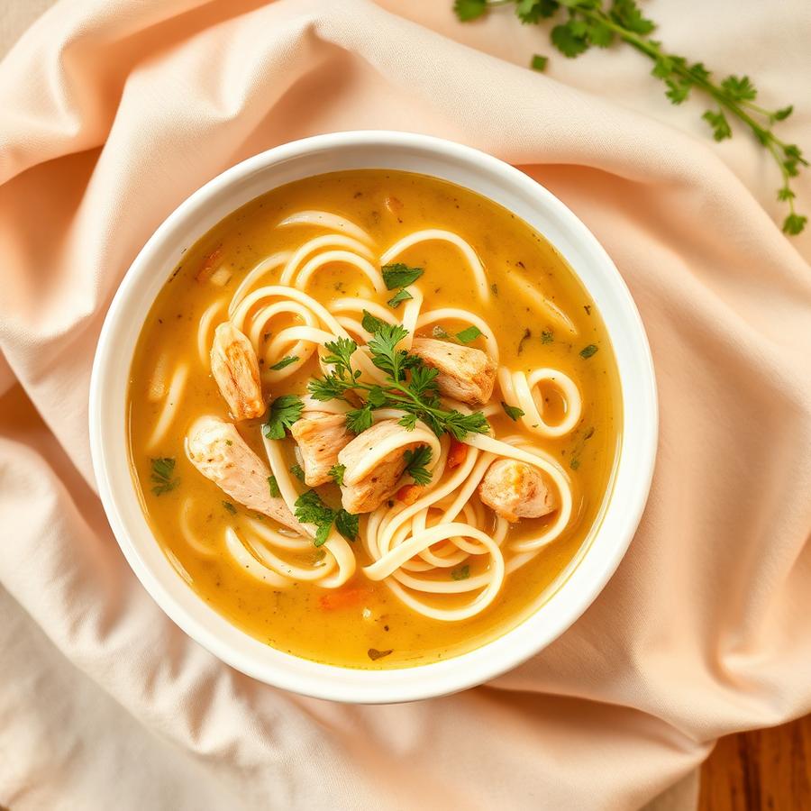 Grandma's Chicken Noodle — homemade soup from College Soups in East Indianapolis
