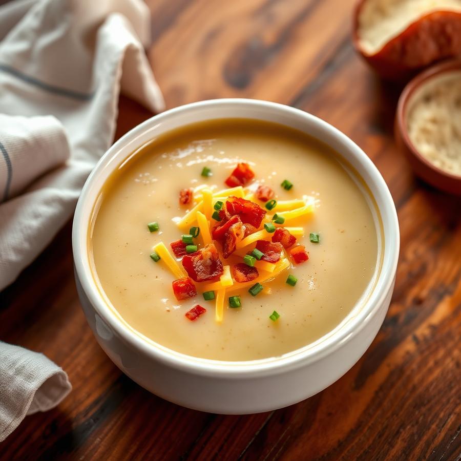 Loaded Baked Potato — homemade soup from College Soups in East Indianapolis